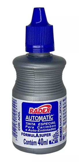 Imagem de Tinta Para Carimbo Automatico Radex Azul 40ml