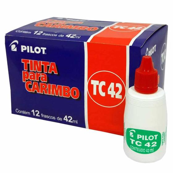Imagem de Tinta Para Carimbo Pilot Tc42 Pilot 12 Unidades