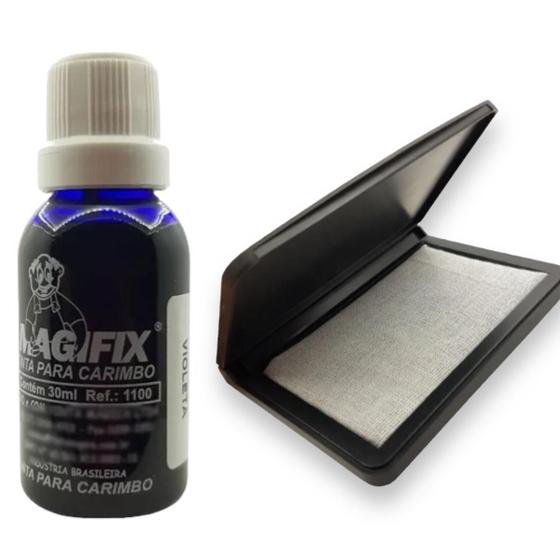Tinta para carimbo tecido rápida almofada N4 sem tinta - Magifix Imagem de Tinta para carimbo tecido rápida almofada N4 sem tinta