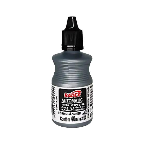 Imagem de Tinta Para Carimbos E Auto-entintados 40ml Radex - Preta