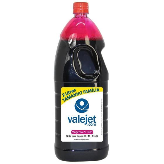 Imagem de Tinta para Cartucho  CL146  146XL Magenta Corante 2 Litros Valejet