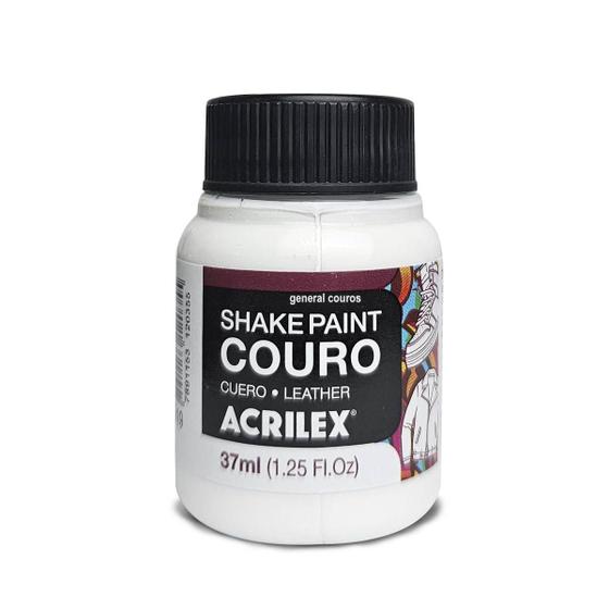 tinta para couro branco shake paint sapatos e jaquetas - general couros Imagem de tinta para couro branco shake paint sapatos e jaquetas