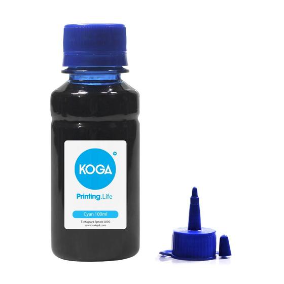 Imagem de Tinta para Impressora  L800 Cyan 100ml Corante Koga