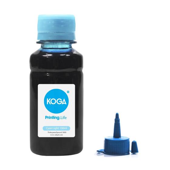 Imagem de Tinta para  L1800 Cyan Light Corante 100ml Koga