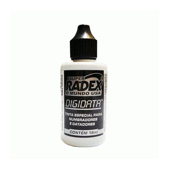 Imagem de Tinta para Numerador e Datador Digidata 15ml Radex Preta
