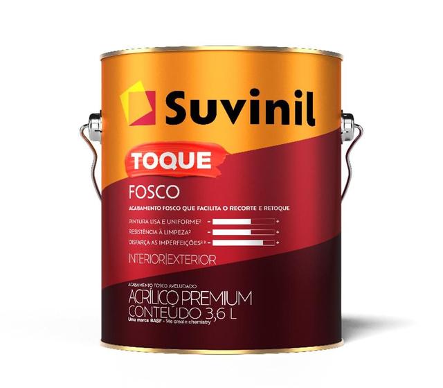 Imagem de Tinta Para Parede 3,6l Toque Fosco Suvinil - Areia