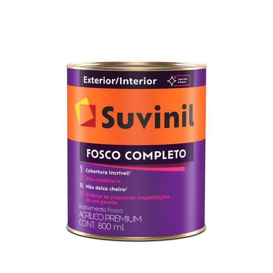 Tinta Para Parede Fosca Antimofo e lavável Suvinil Premium 800ml CORES Menor preço em Tinta Para Parede Fosca Antimofo e lavável Suvinil Premium 800ml CORES