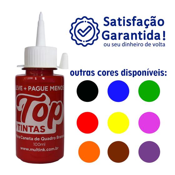 Imagem de Tinta para Pincel de Quadro Branco 100ml - Top Tintas - Brasinks