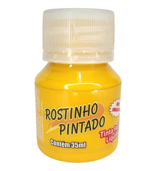 Imagem de Tinta para pintar o rosto liquida Amarelo 35 ml