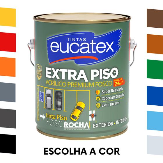 Imagem de Tinta para Pintar Piso e Calçada Galão 3,6L - Escolha a Cor