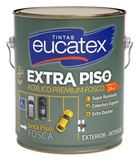 Imagem de Tinta Para Piso Eucatex Extra Piso Premium Fosco 3,6L 8 Cores