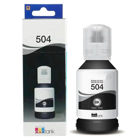 Tinta Para Refil De Impressora T504 Preto 127ml Menor preço em Tinta Para Refil De Impressora T504 Preto 127ml