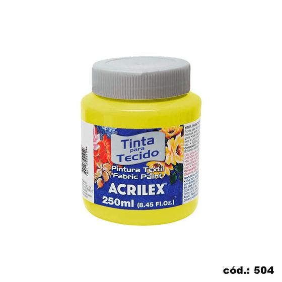 Imagem de Tinta para Tecido 250ml Amarelo Limão Acrilex