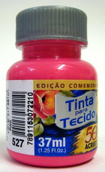 Imagem de Tinta Para Tecido 37ml Fosca - 527 Pink Acrilex