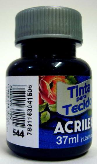 Imagem de Tinta Para Tecido 37ml Fosca - 544 Azul Marinho Acrilex