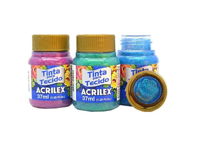 Imagem de Tinta Para Tecido Com Glitter 37ml Acrilex