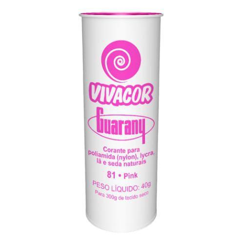 Imagem de Tinta para Tecido Corante Roupas - Vivacor Guarany 40g Pink