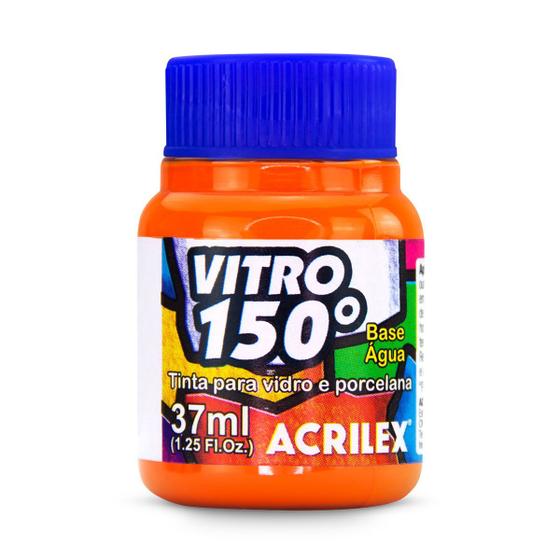 Imagem de Tinta para Vidro e Porcelana Vitro 150 Acrilex 37ml Cor Laranja 517