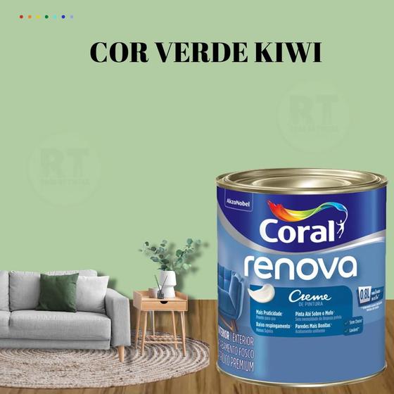 Tinta Parede Verde Alecrim Acrílica Fosca Coral Renova 800ml Menor preço em Tinta Parede Verde Alecrim Acrílica Fosca Coral Renova 800ml