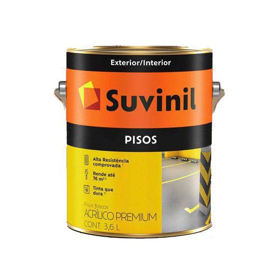 Imagem de Tinta Piso Acrílica Fosco Suvinil 3,6L (Escolha Cor) *