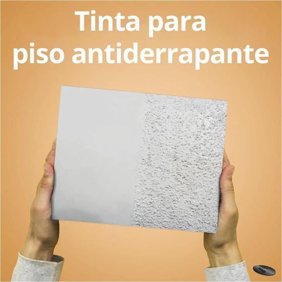 Imagem de Tinta Piso Antiderrapante - BRANCA - Balde 18 L.  - CONDUZ TINTAS