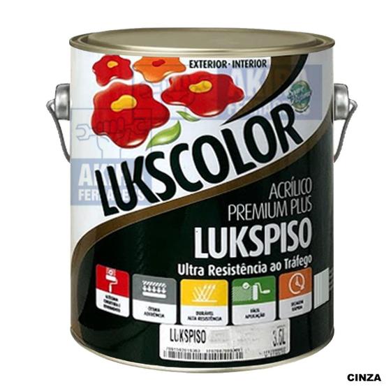 Imagem de Tinta Piso Lukspiso Lukscolor 3,6 L Acrilico Base Agua Cores