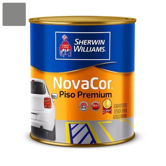 Imagem de Tinta Piso Premium Novacor Cinza Chumbo Galão 3,6l Sherwin Williams