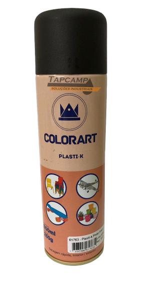 Imagem de Tinta Preto Fosco Plasti K propria Para pintura Plástico Colorart 300ml