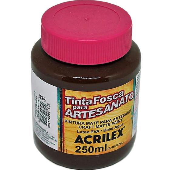 Imagem de Tinta PVA Acrilex Marrom Escuro 250ML