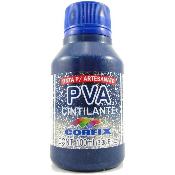 Imagem de Tinta Pva Cintilante 100Ml Corfix (ul Turqueza )