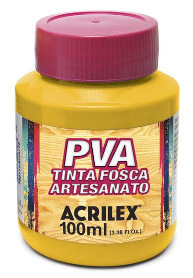 Imagem de Tinta Pva Fosca Cores Claras para Artesanato 100ml - Acrilex