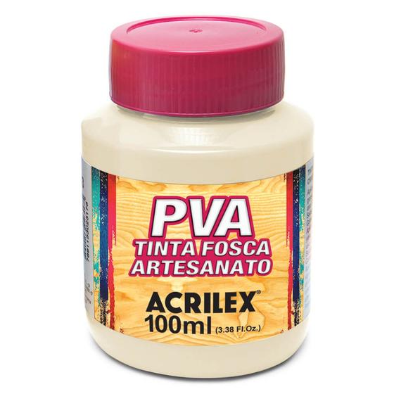 Imagem de Tinta Pva Fosca para Arte e Artesanato Acrilex 100ml - Cores Diversas