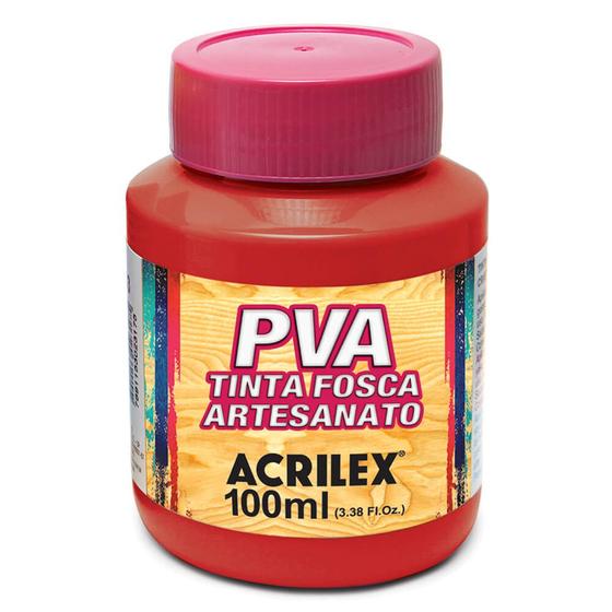 Imagem de Tinta Pva Fosca para Arte e Artesanato Acrilex 100ml - Cores Diversas