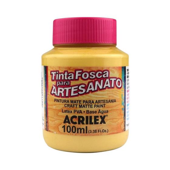 Imagem de Tinta PVA Fosca para Artesanato Acrilex 100ml Cor Camurça 525