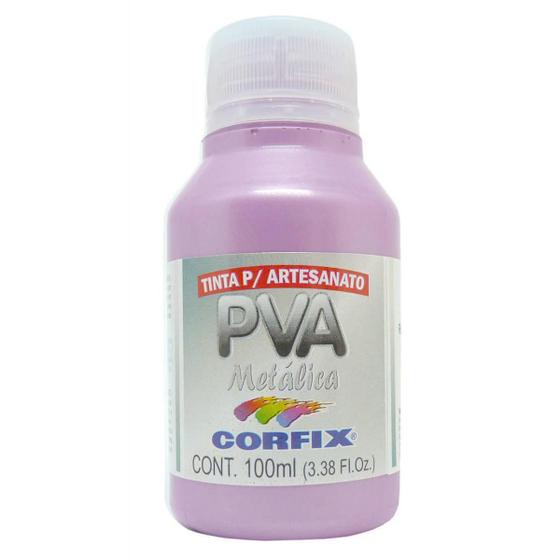 Imagem de Tinta Pva Metalica Corfix 343 Rosa Ciclame 100Ml