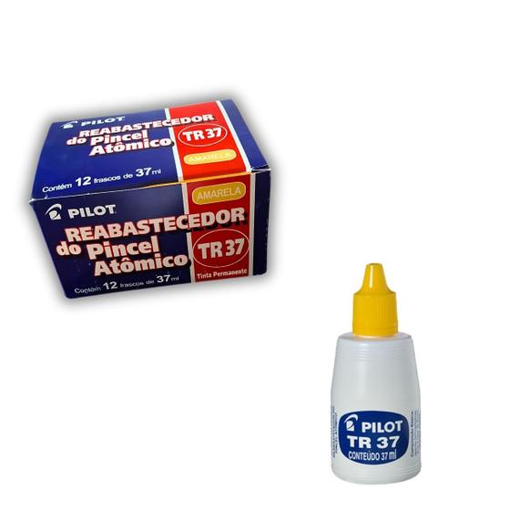 Imagem de Tinta reabastecedor 37ml amarelo pilot caixa com 12