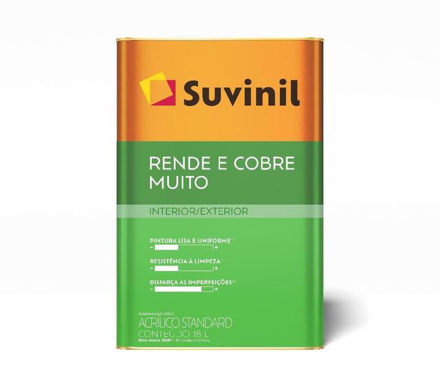 Tinta Rende & Cobre Muito Crômio 18L Suvinil Menor preço em Tinta Rende & Cobre Muito Crômio 18L Suvinil