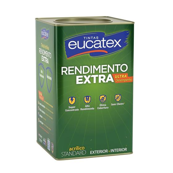 Tinta Rendimento Extra 18L Pérola - Eucatex - 3900044.18 - Unitário Menor preço em Tinta Rendimento Extra 18L Pérola - Eucatex - 3900044.18 - Unitário