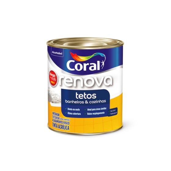 Imagem de Tinta Renova Tetos Coral 900ML Branco