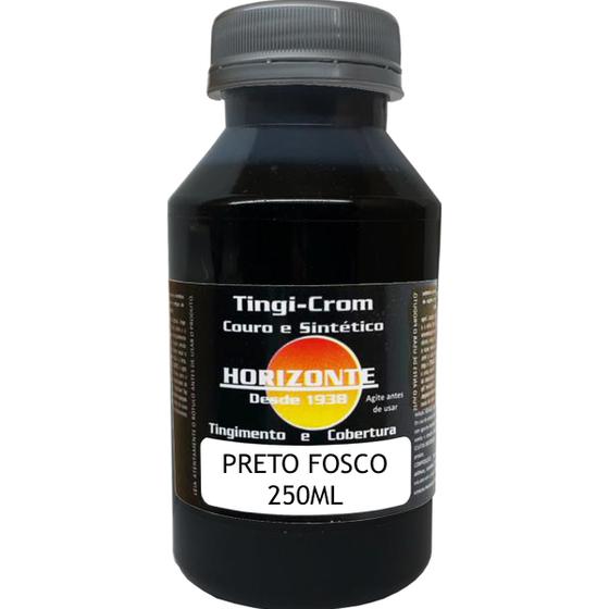 Imagem de Tinta Restaura Couro Legitimo Sintético 250ml Banco Carro Preto Fosco