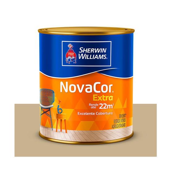 Tinta Sherwin Williams Novacor Látex Acrílica Mais Rendimento Extra Fosco Camurça 3,6 Litros Menor preço em Tinta Sherwin Williams Novacor Látex Acrílica Mais Rendimento Extra Fosco Camurça 3,6 Litros