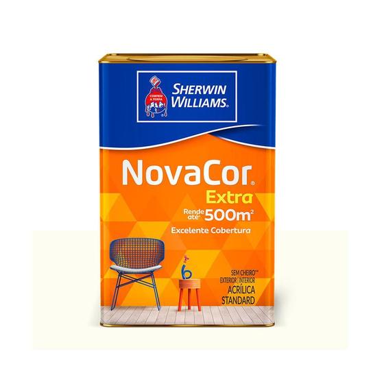 Tinta Sherwin Williams Novacor Látex Acrílico Gelo 18 Litros Menor preço em Tinta Sherwin Williams Novacor Látex Acrílico Gelo 18 Litros