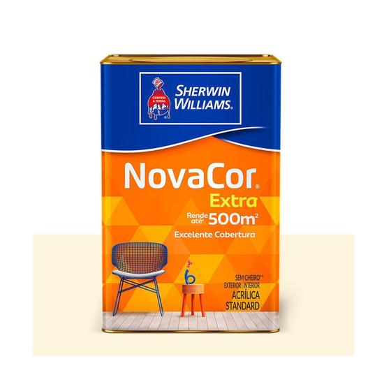 Tinta Sherwin Williams Novacor Látex Acrílico Palha 18 Litros Menor preço em Tinta Sherwin Williams Novacor Látex Acrílico Palha 18 Litros
