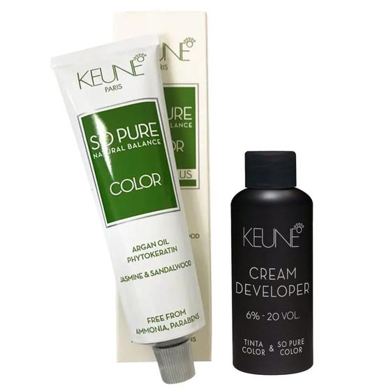 Tinta So Pure Keune 60ml + Ox Cream Dev 6% 20vol 60ml Menor preço em Tinta So Pure Keune 60ml + Ox Cream Dev 6% 20vol 60ml