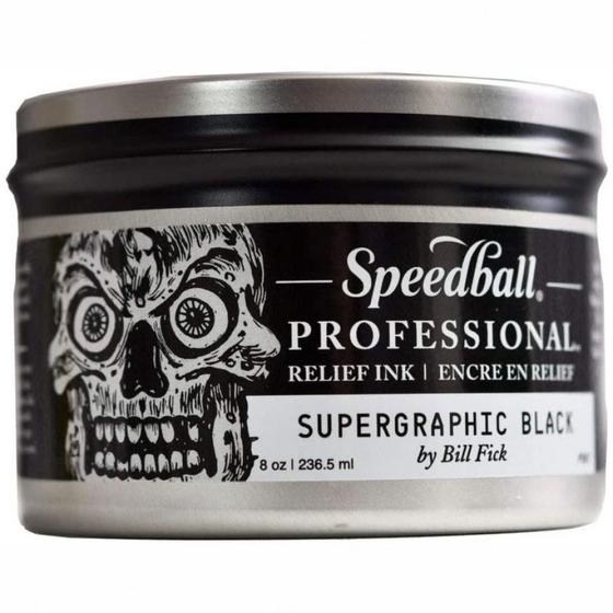 Imagem de Tinta Speedball Relief Ink Profissional Supergraphic 236,5ml Black
