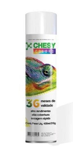 Imagem de Tinta Spray 400 ml Branco fosco alta temperatura - CHESY COLORS