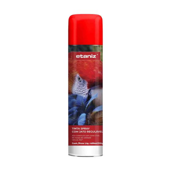 Tinta Spray Alta Temperatura Vermelho 400ml - Etaniz Menor preço em Tinta Spray Alta Temperatura Vermelho 400ml - Etaniz