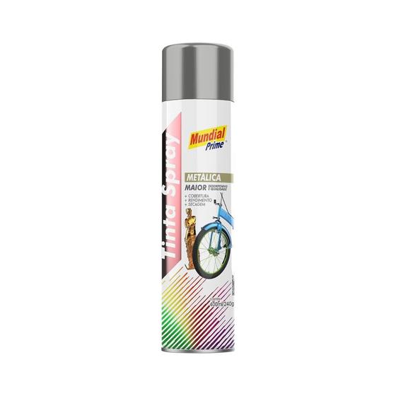 Imagem de Tinta Spray Alumínio Conteúdo 400ml - Mundial Prime