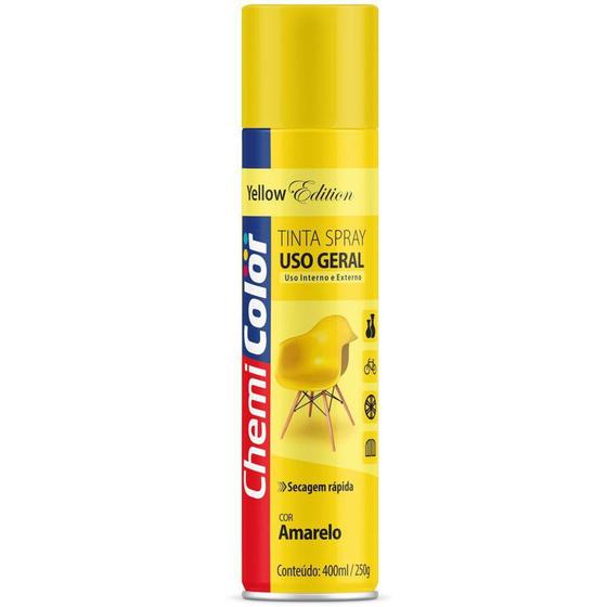 Imagem de Tinta Spray Amarelo 400Ml/250g - ChemiColor