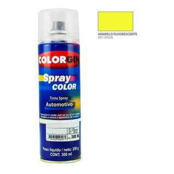 Imagem de Tinta Spray Amarelo Fluorescente 300ml Lazzuril